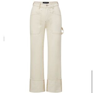 NWT Veronica Beard - Dylan Cuffed Cargo Straight-Leg Jean
